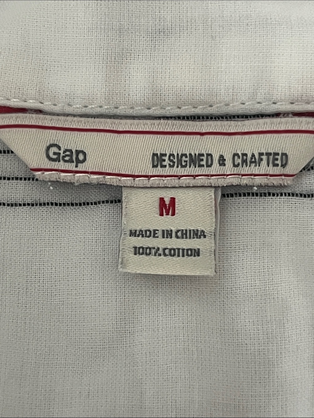 GAP 100% Cotton Black & White Tunic Top Summer Top Lightweight Top - Picture 6 of 6
